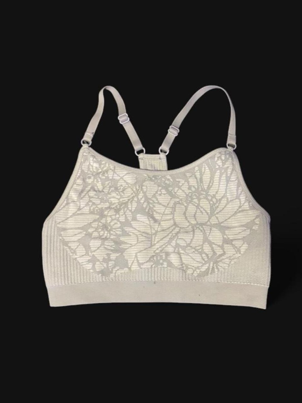 Fabletics gray sports bra